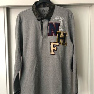 American Rag-Embroidered Polo Rugby Long Sleeve